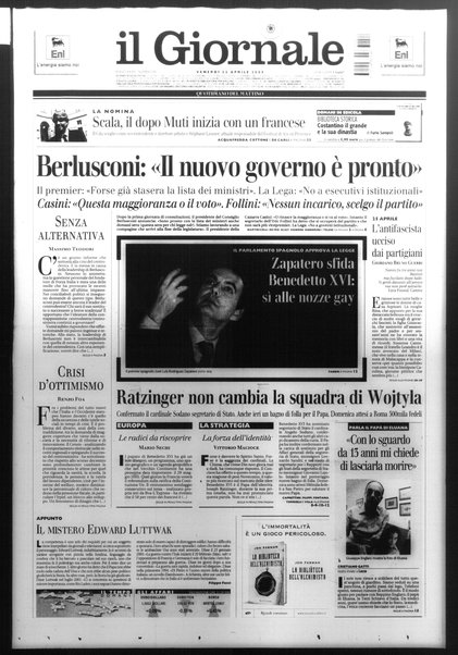 Il giornale : quotidiano del mattino